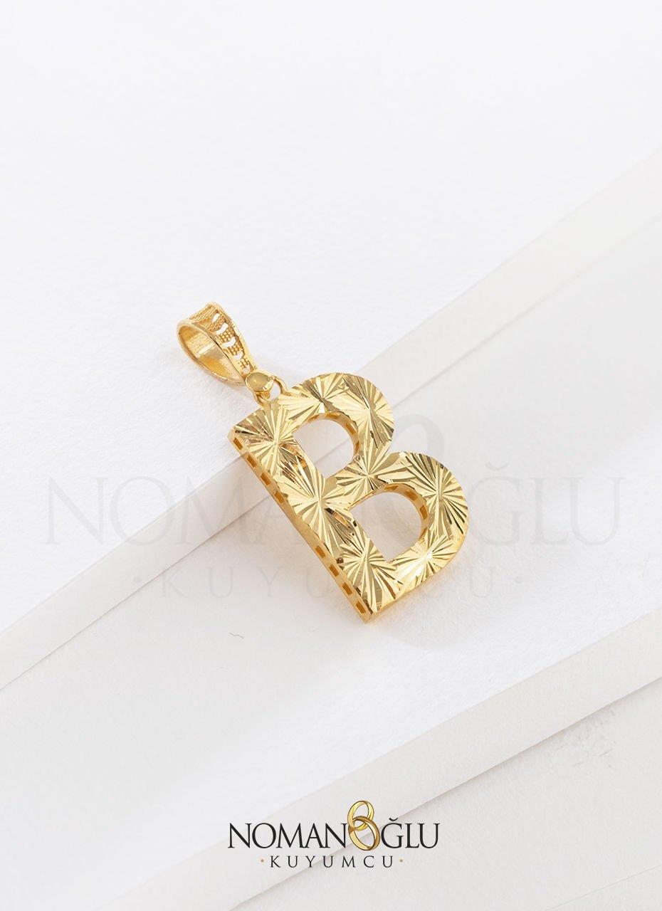 22 Ayar Harf Kolye Ucu