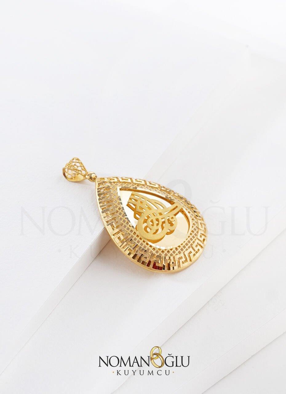 22 Ayar Tuğra Kolye Ucu