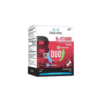 Zade VitalZade Vital Vitamin B12 Duo 1000 Mcg Sprey 10 ml