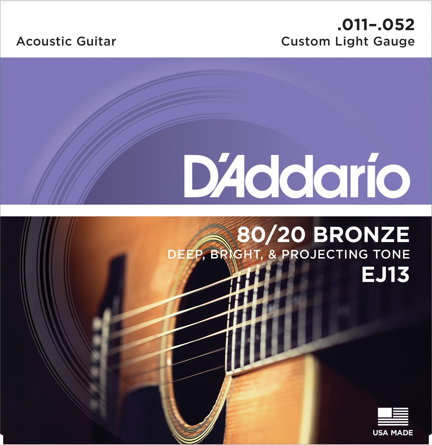 AKUST?K G?TAR TEL SET?, 80/20 BRONZ CUSTOM LIGHT G