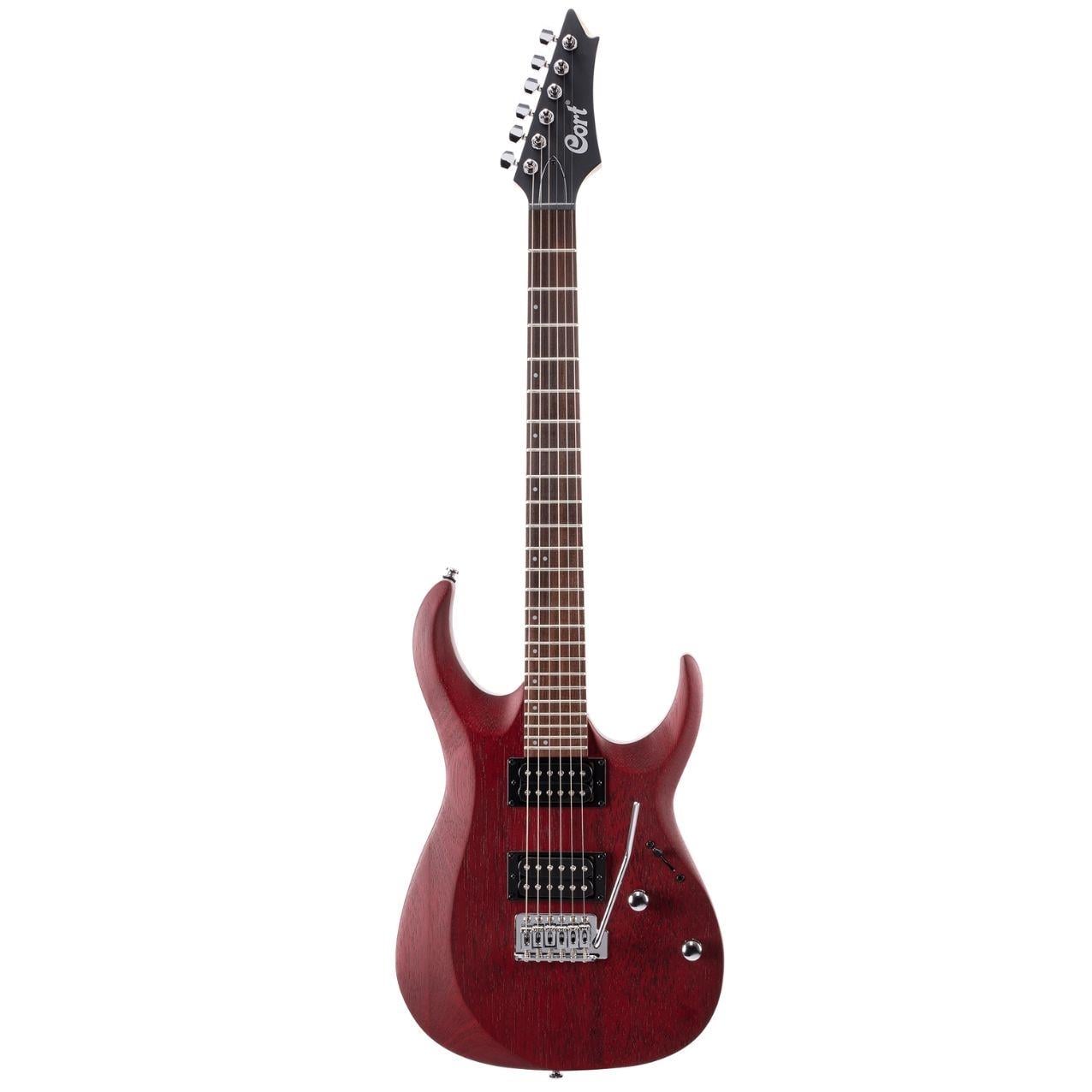 CORT X100 OPBC ELEKTRO GİTAR, OPEN PORE BLACK CHERRY (H-H)