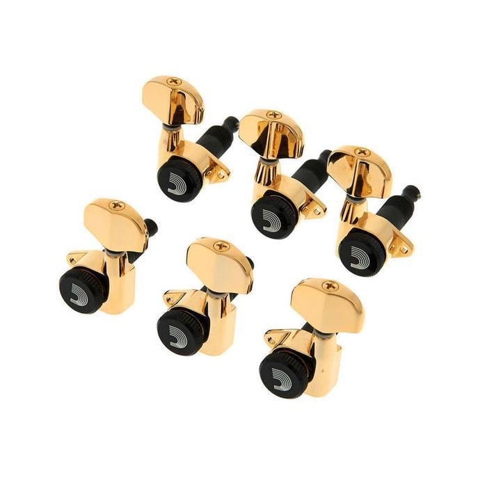 PLANETWAVES PWAT6R3 ELEKTRO GİTAR KULAĞI DÜZ SAĞ-GOLD 6ADET SET 