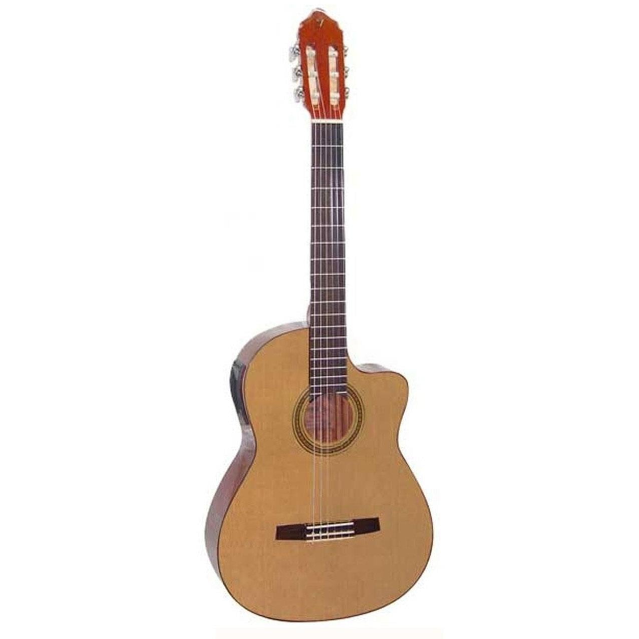ELEKTRO KLASİK GİTAR, SCALE 4/4, PARLAK NATÜREL, C