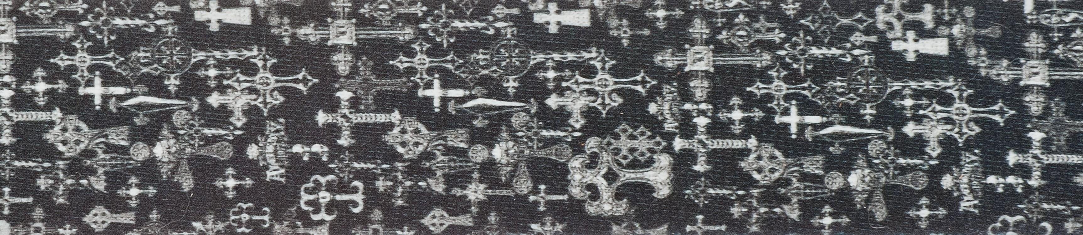 PLANETWAVES 50AL02 GİTAR ASKISI, 50MM, ALCHEMY STR-GOTHIC CROSS
