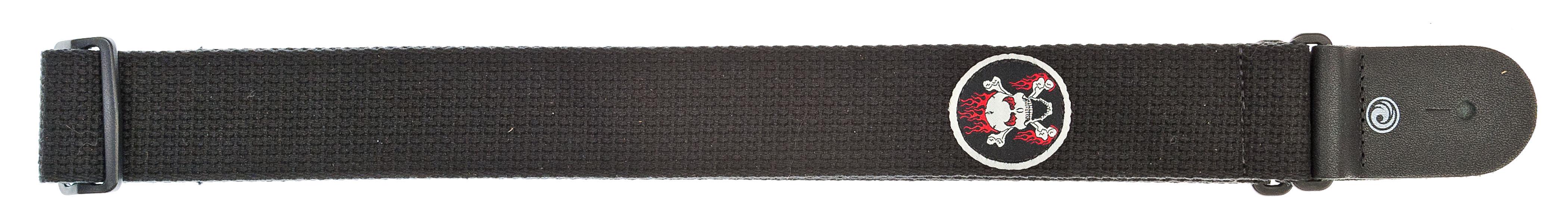 PLANETWAVES 50CTP03 GİTAR ASKISI, 50MM, COTON PATCH SKULL
