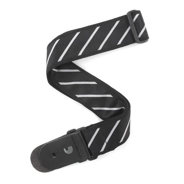 PLANETWAVES T20W1409 GİTAR ASKISI, TIE STRIPES SİYAH-GRİ