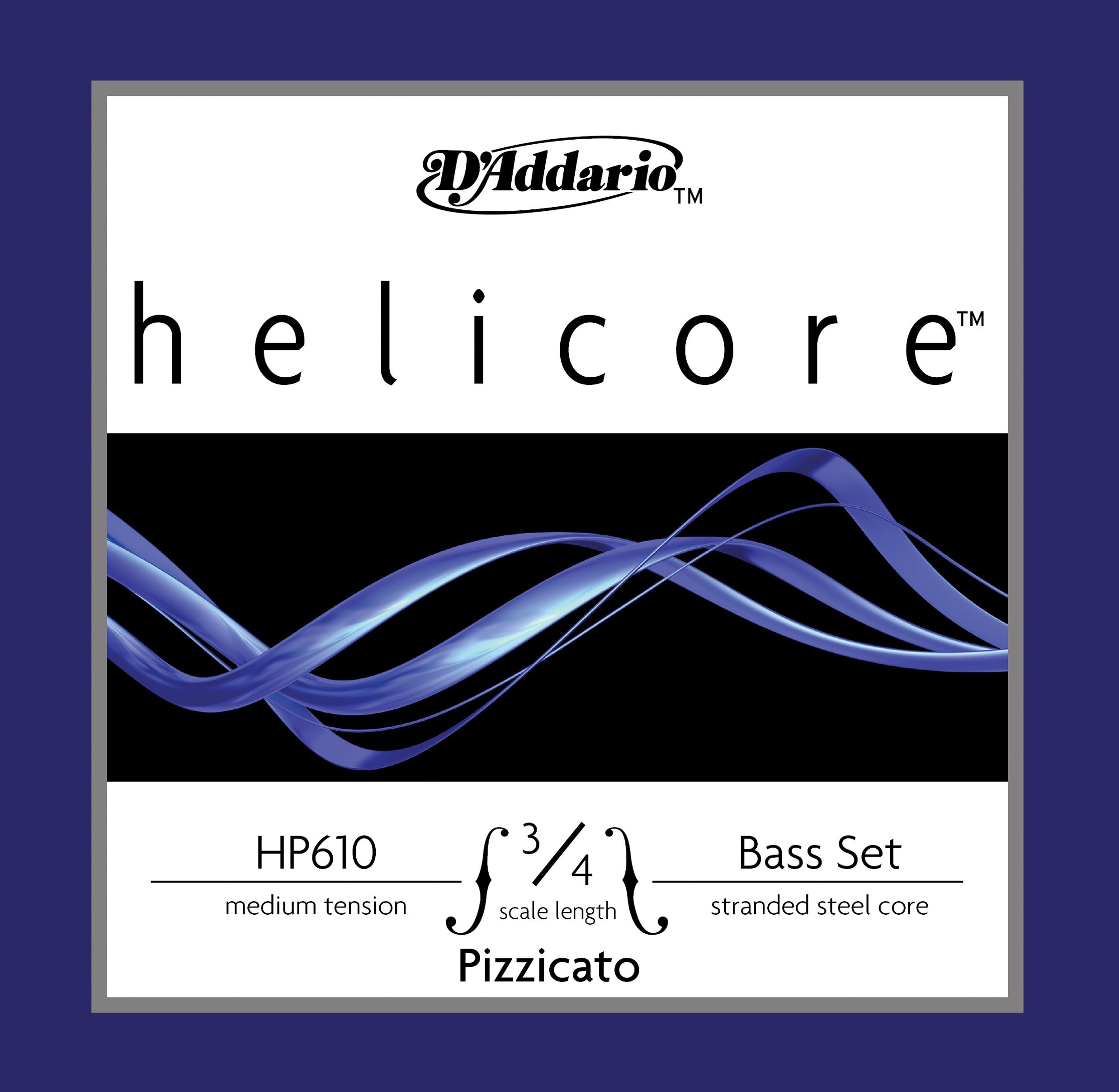 KONTRABAS TEL SET?, HELICORE, SCALE 3/4, PIZZICATO