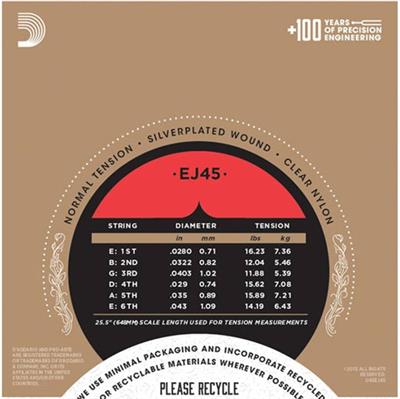 DADDARIO EJ45-3D PRO-ARTE KLASİK GİTAR TEL SETİ, 3LÜ PAKET, NORMAL TENSION