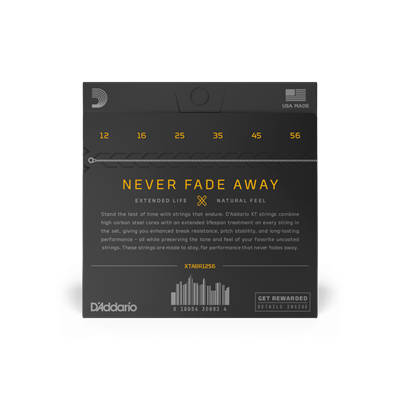 DADDARIO XTABR1256 AKUSTİK GİTAR TEL SETİ, 80/20 LIGHT/MEDIUM BTM
