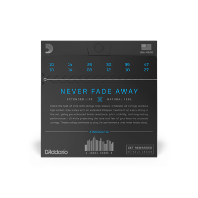DADDARIO XTABR1047 AKUSTİK GİTAR TEL SETİ, 80/20 X-LIGHT