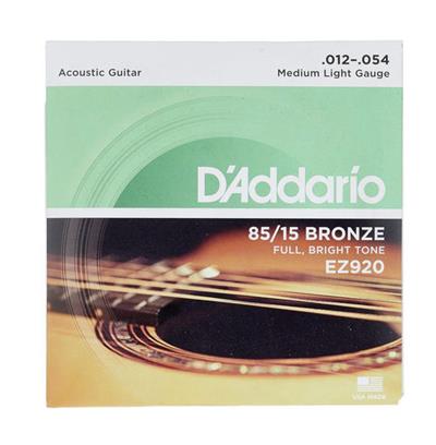 DADDARIO EZ920 AKUSTİK GİTAR TEL SETİ, 85/15 BRONZE, MEDIUM LIGHT