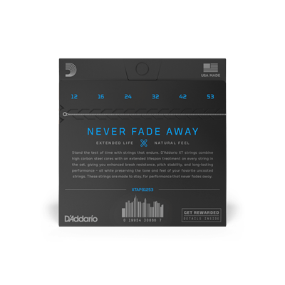 DADDARIO XTAPB1253 AKUSTİK GİTAR TEL SETİ, PHOSPHOR BRONZE, LIGHT COATED