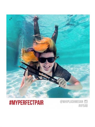 VICFIRTH V5AB BAGET 5A WOOD BLACK, HICKORY, 0.565