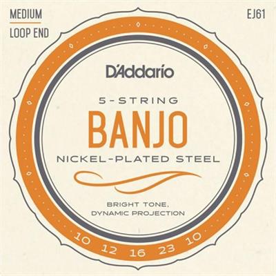 BANJO TEL SETİ, NICKEL WOUND, MEDIUM GAUGE, (0.010