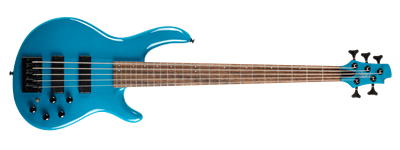 CORT C5 DELUXE CBL BASS GİTAR, 5 TELLİ, ŞEKER MAVİSİ