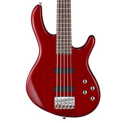 CORT AB5PLUSTR BASS GİTAR, AKTİF 5 TELLİ, TRANS KIRMIZI