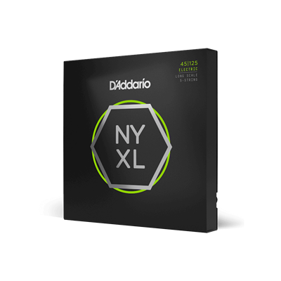 DADDARIO NYXL45125 BASS GİTAR TEL SETİ, NYXL SERİSİ, LONG SCALE, 5 TELLİ