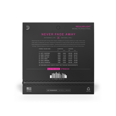 DADDARIO XTB32130 BASS GİTAR TEL SETİ, XT, 32-130, 6 TELLİ