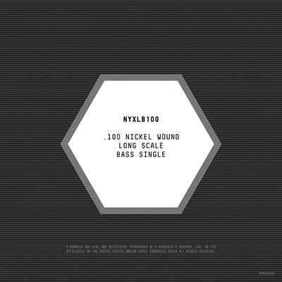 DADDARIO NYXLB100 BASS TEK TEL, NYXL SERİSİ, NİKEL SARIM, 0.100