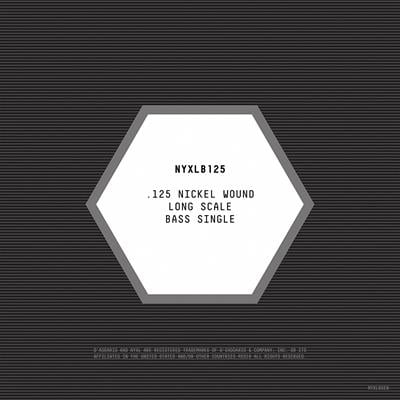 DADDARIO NYXLB125 BASS TEK TEL, NYXL SERİSİ, NİKEL SARIM, 0.125