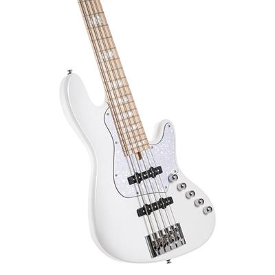CORT NJS5WHT BASS GİTAR, 5 TELLİ, ÇANTALI, BEYAZ
