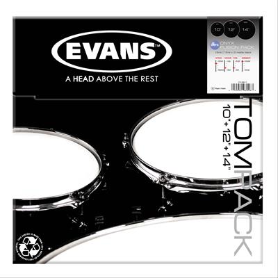 EVANS ETP-ONX2-F DERİ SETİ (10+12+14) TOM KUMLU SİYAH FUSION KİT