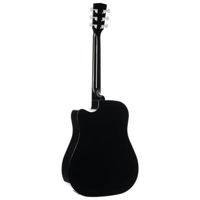 CORT EARTH60CEBK ELEKTRO AKUSTİK GİTAR, SİYAH, CUTAWAY