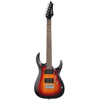 CORT X100 OP 3T ELEKTRO GİTAR, OPEN PORE 3-TONE, (H-H)
