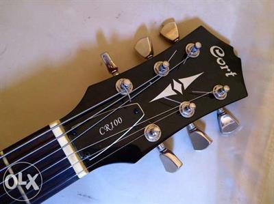 CORT CR100BK ELEKTRO GİTAR, SİYAH, (H-H)