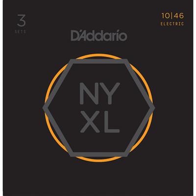 DADDARIO NYXL1046-3P ELEKTRO GİTAR TEL SETİ, 3 LÜ PAKET,  REGULAR LIGHT