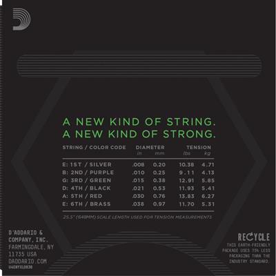 DADDARIO NYXL0838 ELEKTRO GİTAR TEL SETİ, 08-38, EXTRA SUPER LIGHT