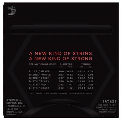 DADDARIO NYXL1052 ELEKTRO GİTAR TEL SETİ, 10-52, LIGHT TOP/HEAVY BOTTOM