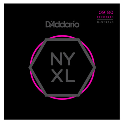 DADDARIO NYXL0980 ELEKTRO GİTAR TEL SETİ, 09-80, 8 TELLİ, SUPER LIGHT