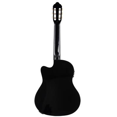 VALENCIA VC104TCVTBK ELEKTRO KLASİK GİTAR, 4/4, SİYAH, SAP ÇELİKLİ