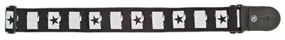 PLANETWAVES 50C01 GİTAR ASKISI, DOKUMA, YILDIZ-SİYAH BEYAZ ROCK STAR