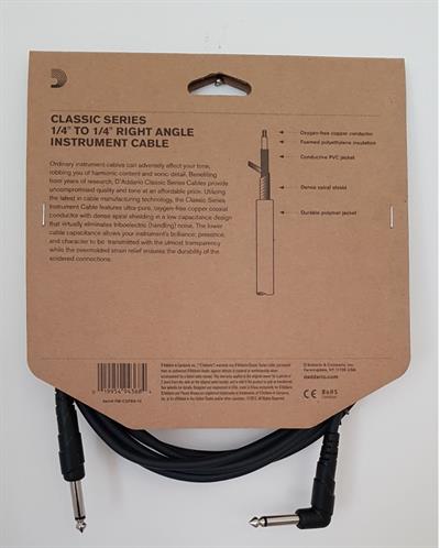 GİTAR KABLO 10 İNCH CABLE RİGHT ANGLE