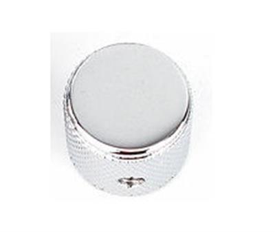 GİTAR POT. DÜĞME BAŞLIĞI (KUBBELİ) METAL, KROM, (1