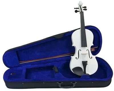 KEMAN, BEYAZ, SCALE 4/4, HARDWOOD, KUMA? SERT KUTU