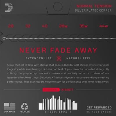 DADDARIO XTC45TT KLASİK GİTAR TEL SETİ, TITANIUM, NORMAL TENSION