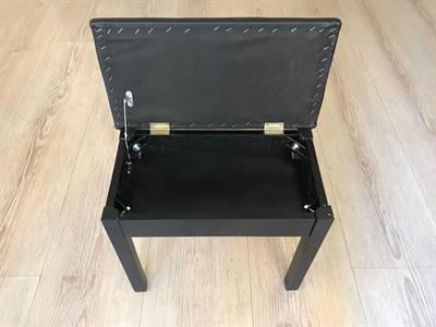 CREMONIA PTCBK 50 CM PİYANO TABURESİ, SİYAH, SANDIKLI