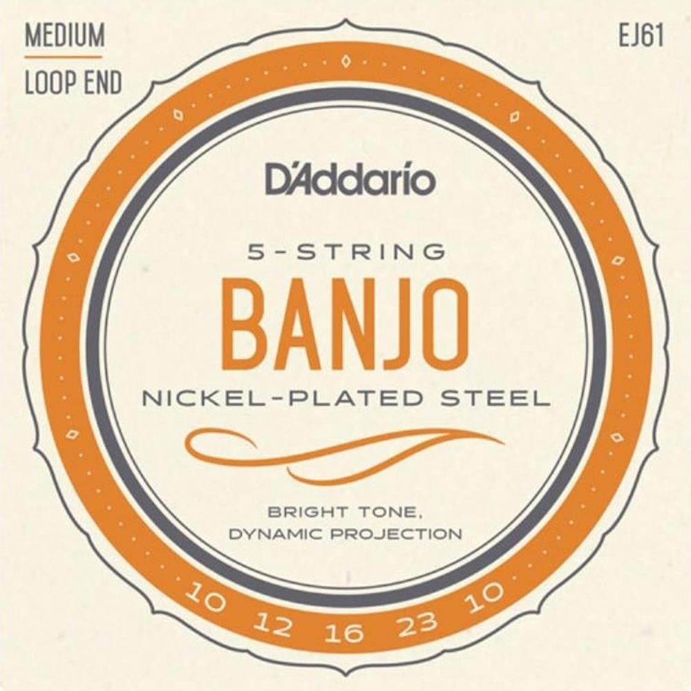 BANJO TEL SETİ, NICKEL WOUND, MEDIUM GAUGE, (0.010