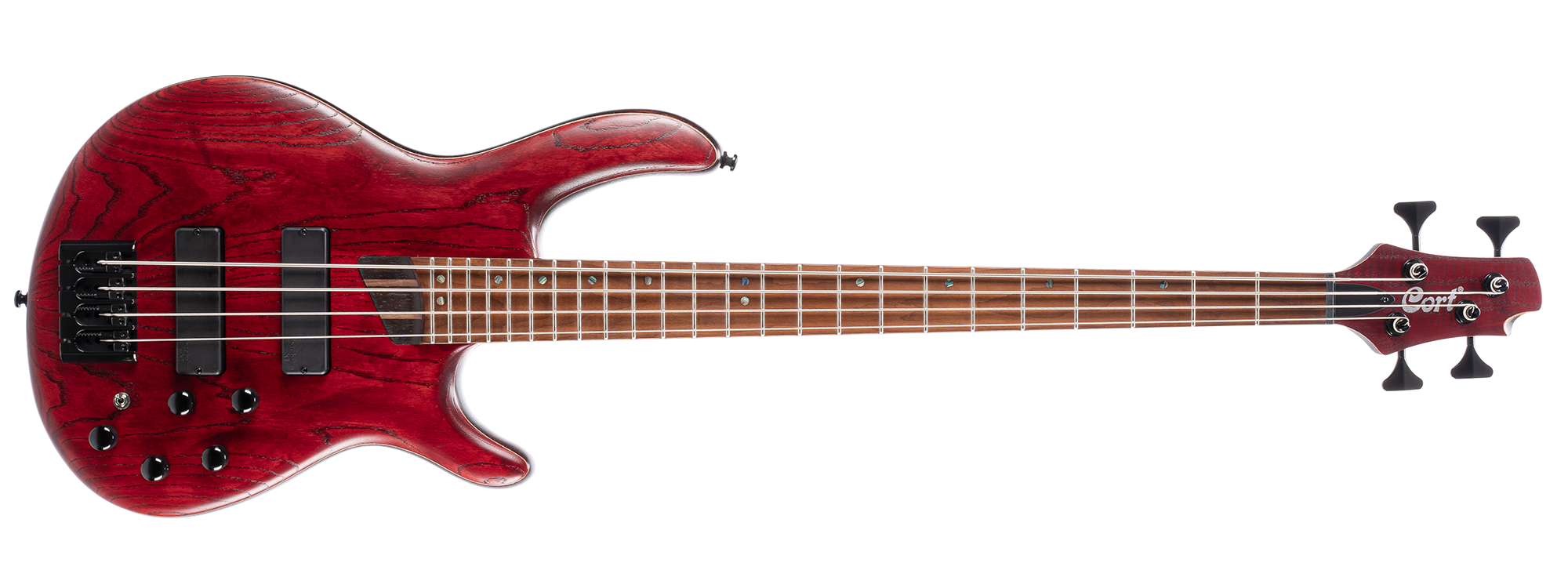 BAS G?TAR, 4 TELL? OPEN PORE BURGUNDY RED