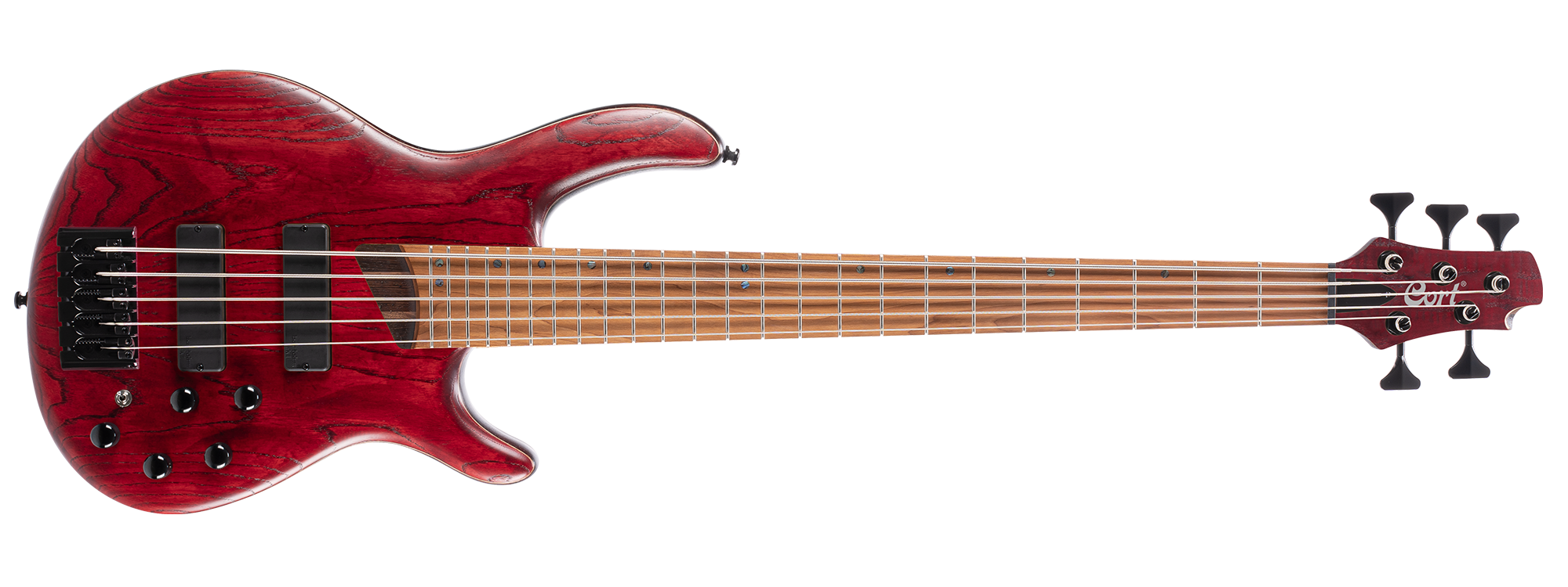 BAS G?TAR, 5 TELL? OPEN PORE BURGUNDY RED