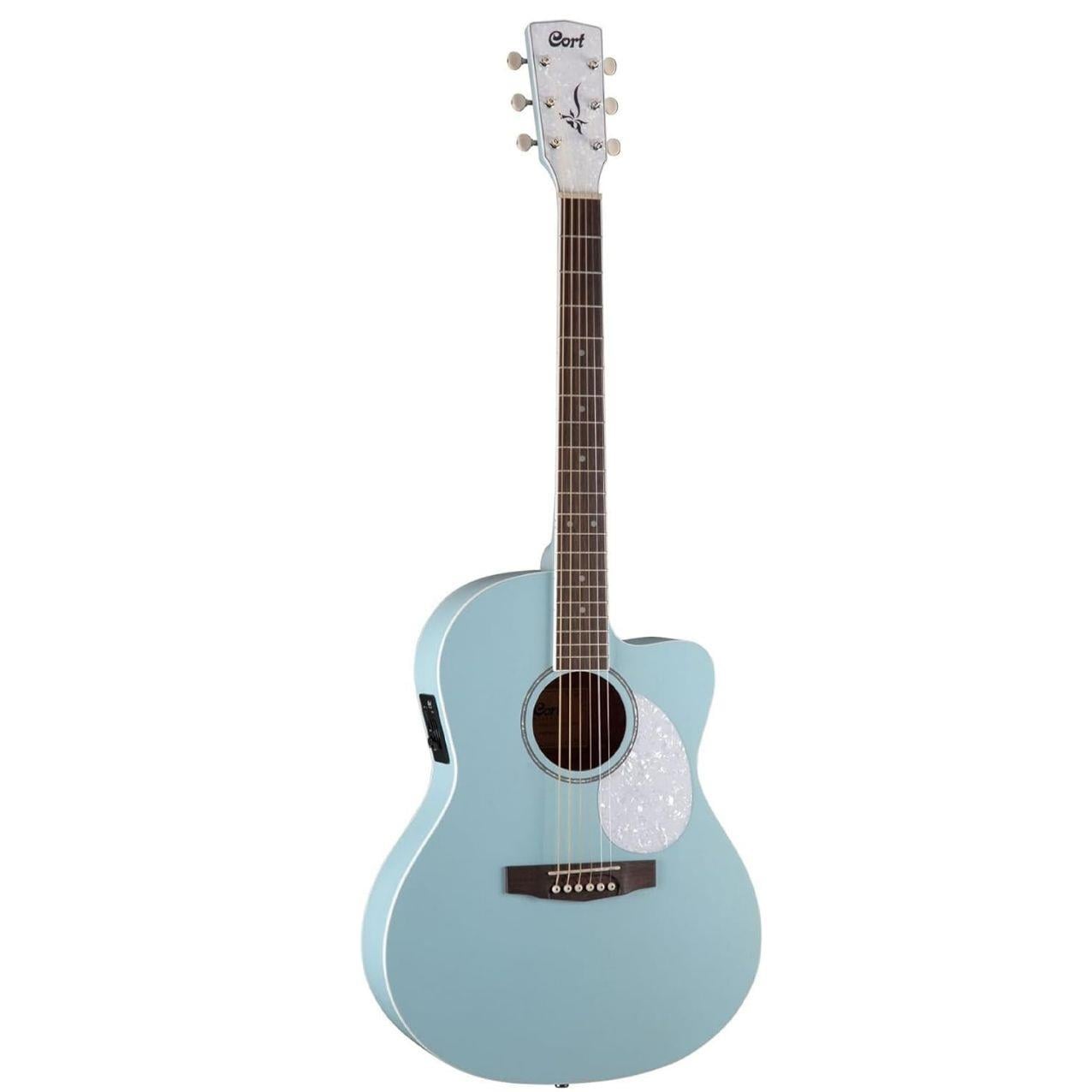 ELEKTRO AKUSTİK GİTAR, SKY BLUE OPEN PORE