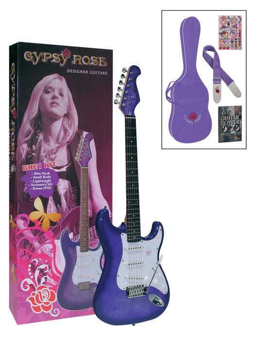 ELEKTRO G?TAR GYPSY ROSE SET (GIGBAG, STRAP, STICK