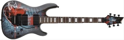 ELEKTRO G?TAR-KATANA, TF DESENL? S?YAH, FLOYD ROSE
