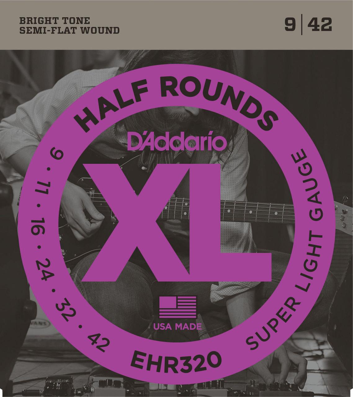 ELEKTRO G?TAR TEL SET?, XL, HALF ROUNDS, SUPER LIG