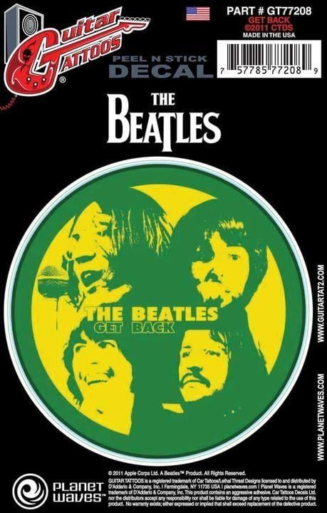 GTR TATTOO-BEATLES GET BACK ST?CKER