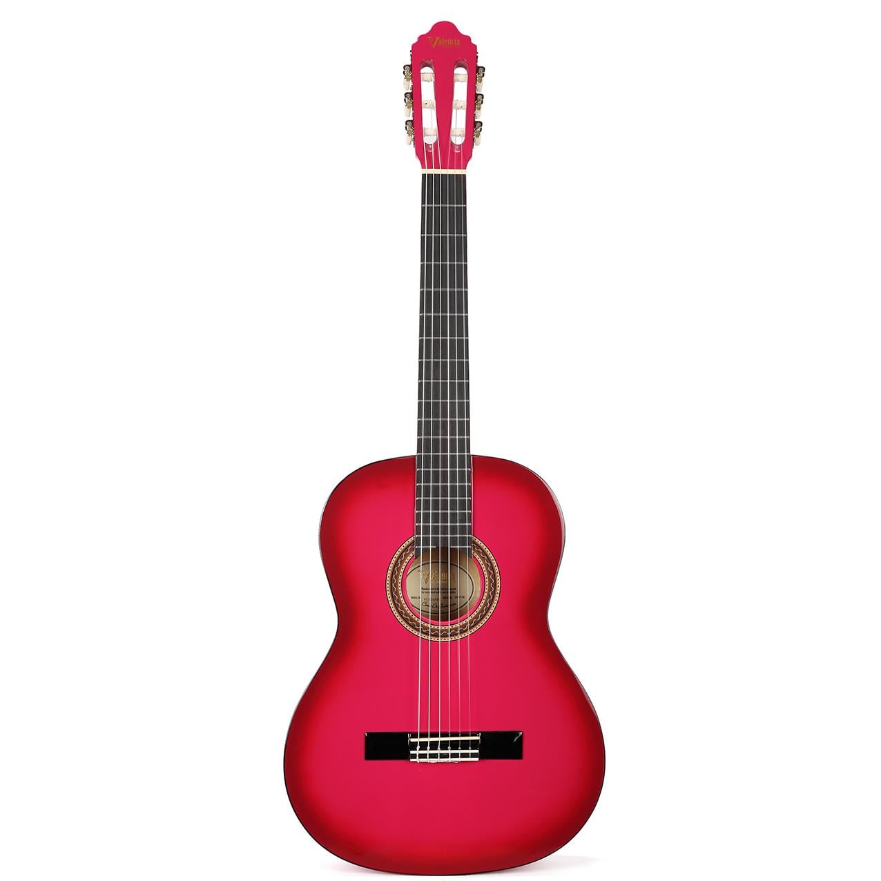 KLASİK GİTAR 4/4 PEMBE SUNBURST SAP ÇELİKLİ