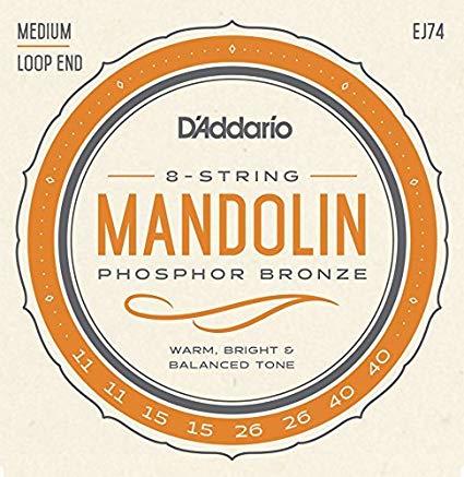 MANDOLIN TEL SET, FOSFOR BRONZ SARIM, MEDIUM, 4 